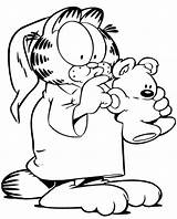 Coloring Pages Garfield Fun sketch template