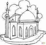 Masjid Bagus Gratuits Mosquée Coloriages Supercoloring sketch template
