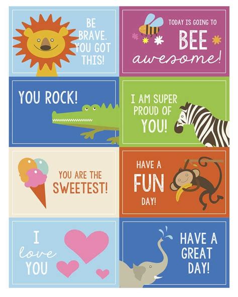 printable lunch box notes jokes lil luna