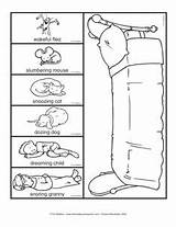 Napping Retelling sketch template
