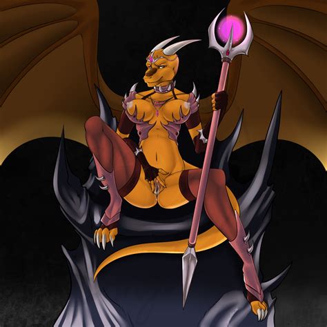 rule 34 2014 anthro breasts demon dragon dripping female furry hybrid
