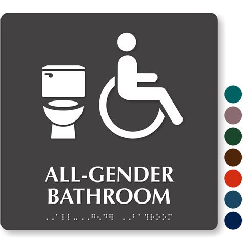 All Gender Bathroom And Toilet Signs