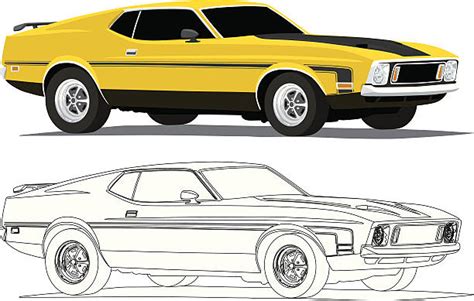 American Muscle Car Illustrations Royalty Free Vector Graphics And Clip