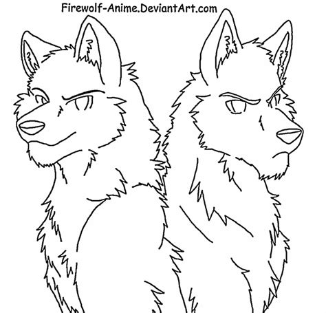 anime wolf pack coloring pages coloring home