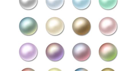 photoshop elements styles pearl   set  pearl layer styles   colours