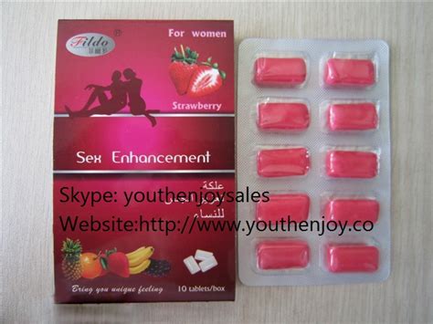 Fildo Strawberry Sex Enhancerment Chewing Gum For Women