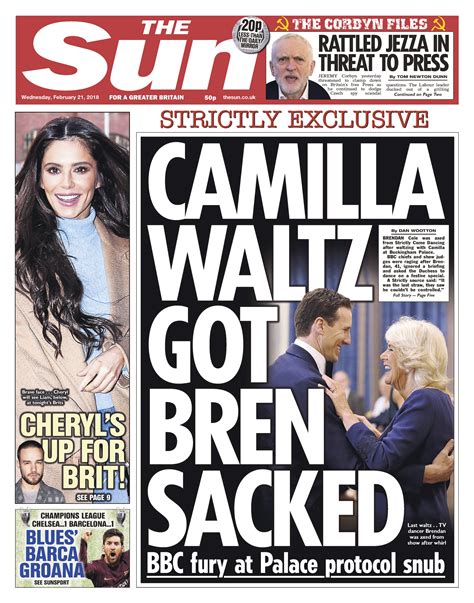 Newspaper Headlines Charity Sex Claims And Queen Of
