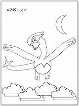 Lugia Pokemon Coloring Pages Printable Tho Singing Wings Loves Air Who Color Cartoons sketch template