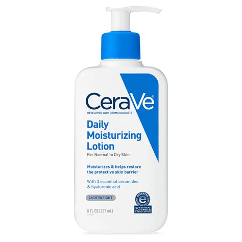 cerave daily moisturizing lotion  normal  dry skin oz walmartcom walmartcom