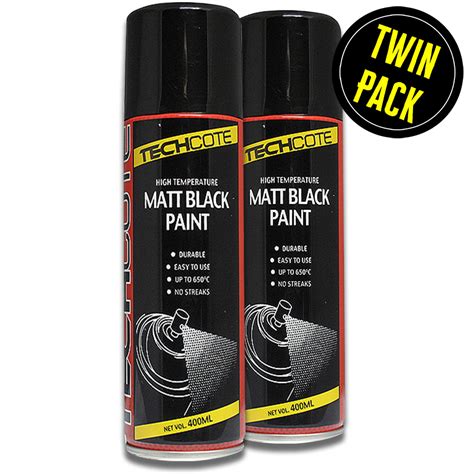 heat resistant matt black spray paint high temperature  degrees xml tins ebay