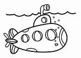 Submarine Submarino Submarines Vbs Imprimibles Stencils Otoñales Amarelo sketch template