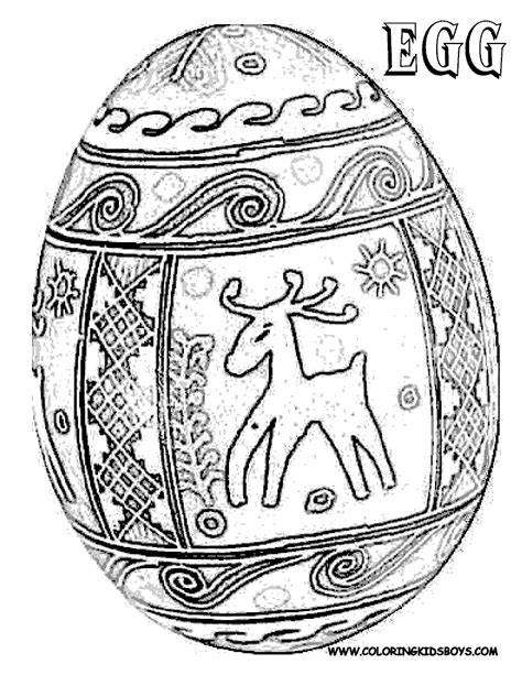 beauty nails easter eggs coloring pages