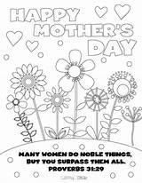 Coloring Mothers Pages Sunday School Cards Religious Mother Printable Print Bible Sheets Color Kids Crafts Church Colouring Grandma Disney Childrens sketch template