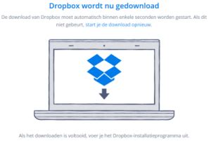 dropbox installeren dropbox inloggen