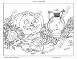 Coloring Still Life Halloween sketch template