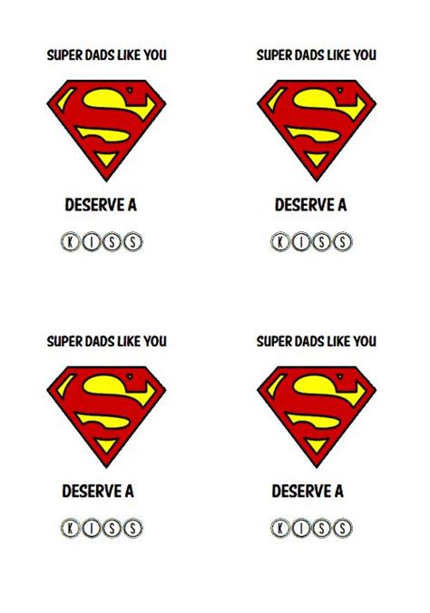 super dad simple fathers day gift   printable  dig pinterest