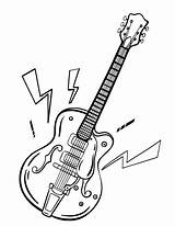 Musik Gitarren sketch template