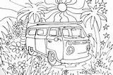 Colouring Pages Coloring Vw Camper Van Kombi Printable Adult Volkswagen Big Bunny Printablecolouringpages sketch template