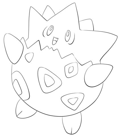 click   printable version  togepi coloring page pokemon