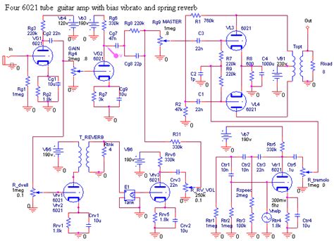 subminiature tube amp schematics valve amplifier guitar amp electronic circuit projects