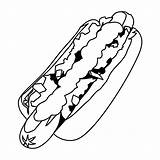 Quente Cachorro Colorir Hotdog Molho Muito Imprimir Malvorlage Trinken Gemuese Karotte Tudodesenhos Fensterbilder sketch template