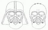 Vader Darth Ausmalbilder Library Helmet Insertion sketch template