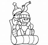 Sleigh Coloring Coloringcrew sketch template