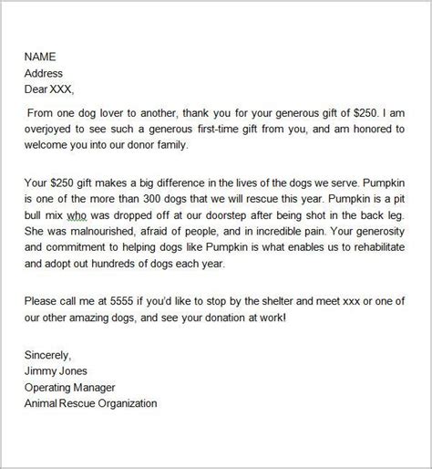 sample   letter  donation donation   letter