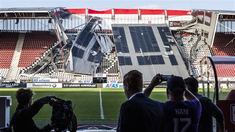 onderzoek bevestigt dak az stadion stortte  door meerdere fouten nos
