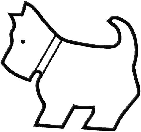 dog outlines clipartsco