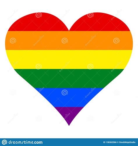 lgbt lesbian gay bisexual and transgender pride flag rainbow heart in