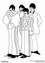 Coloring Yellow Beatles Submarine Pages Book Printable Print Search Kids Google Pop Music Birthday Party Adult Sheets Crafts Frozen 1960s sketch template