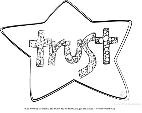 trust coloring page  getdrawings