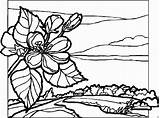 Malvorlagen Landschappen Landschaften Kleurplaten Paysages Kleurplaat Animaatjes Seite Coloriages Bluete Blaetter Landschaft Malvorlagen1001 Animes Malvorlage sketch template