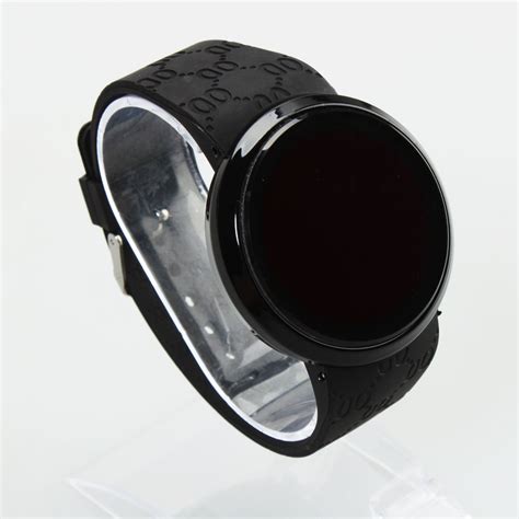 new fashion waterproof men led touch screen day date