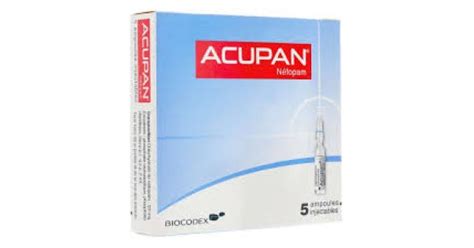 acupan  mg solution injectable boite de  ampoules de  ml
