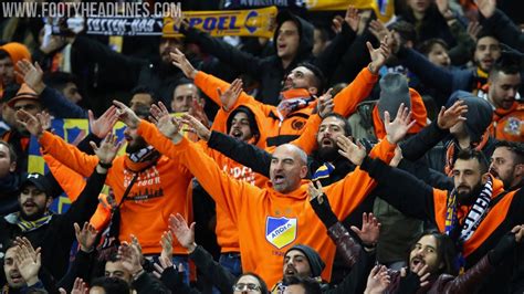apoel fans wore orange  ajax  champions league play offs footy headlines