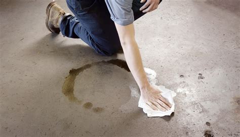 remove stains  concrete garage floors