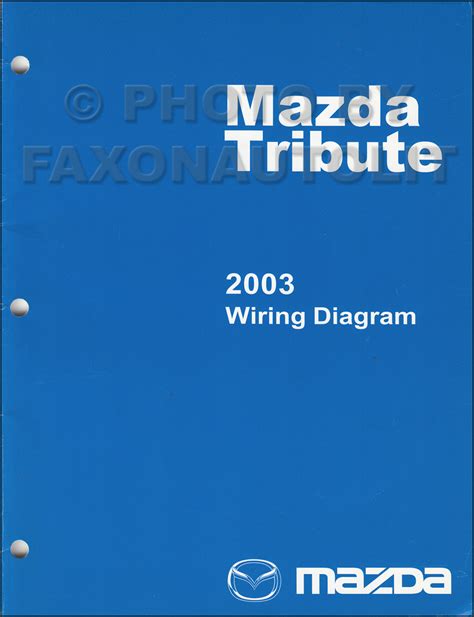 mazda tribute wiring diagram manual original