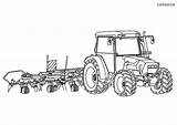 Traktor Malvorlage Trecker Traktoren Deutz Heuwender Fendt Anhänger Tractors Schaufel Oldtimer Vorlage Valtra Bagger Tedder sketch template