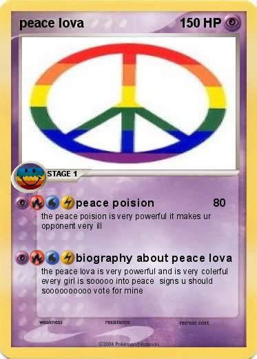 pokemon peace lova peace poision  pokemon card