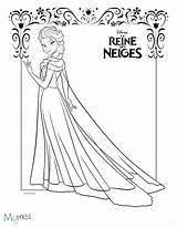 Elsa Reine Neiges Coloriage sketch template