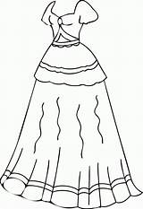 Coloring Pages Dress Clothes Clothing Printable Girl Dresses Preschoolers Print Colouring Wedding Kids Clipart Color Girls Sheets Barbie Wecoloringpage Winter sketch template