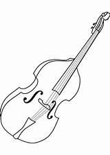 Cello Coloring Musical Instruments Music Drawing Outline Violoncello Pages Printable Supercoloring Categories Paintingvalley sketch template