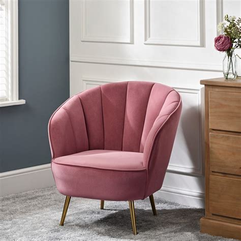 range chair delighting shoppers pink velvet
