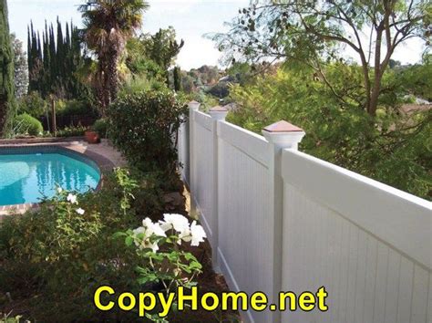 vinyl fencing   slope home designs  ideas portal