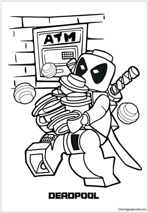 lego deadpool  image  coloring pages deadpool coloring pages