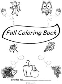 autumn fall season coloring pages  printable activities