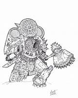 Warhammer 40k Titans Heir sketch template