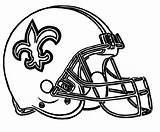 Saints Coloring Helmet Football Pages Orleans Logo Helmets Nfl Printable Clipart Bike College Drawing Chicago Bears Cleveland Browns Superdome Silhouette sketch template